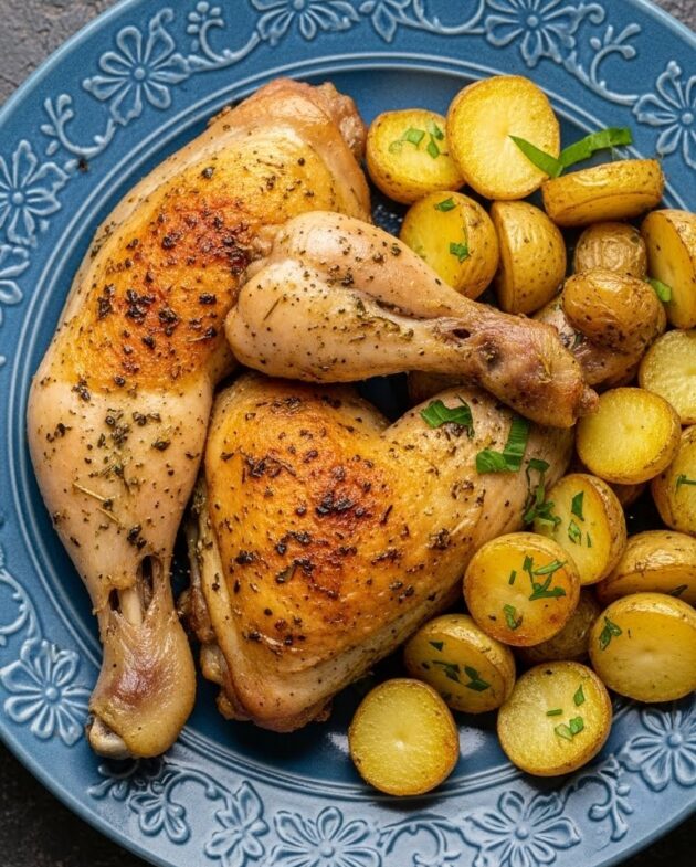Herb-Roasted Chicken and Potatoes (Easy One-Pan Dinner)