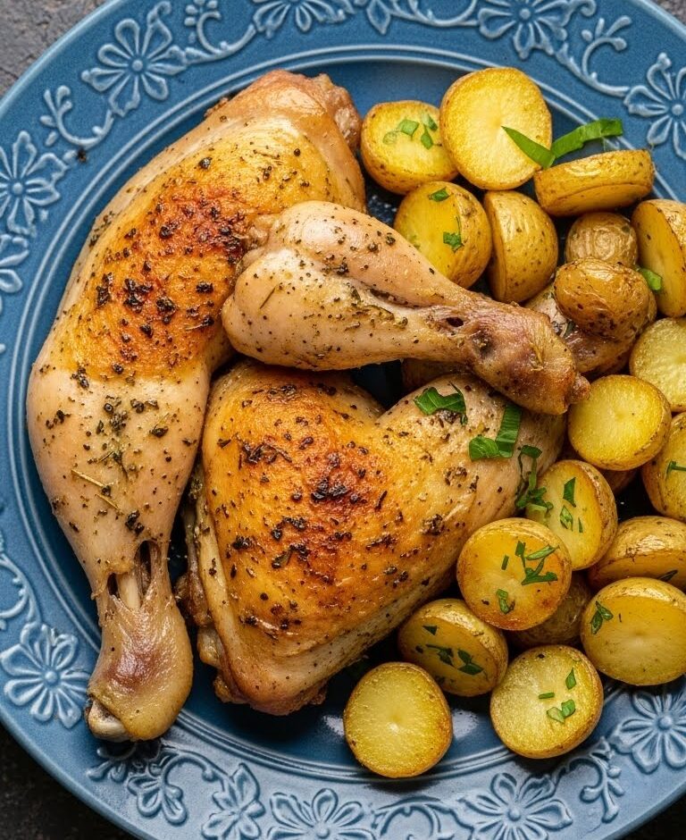 Herb-Roasted Chicken and Potatoes (Easy One-Pan Dinner)