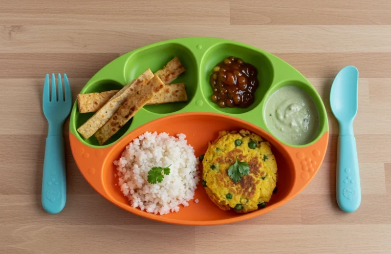 Vegetarian Toddler Breakfast Recipes 16 oddler eating healthy vegetarian breakfast at home