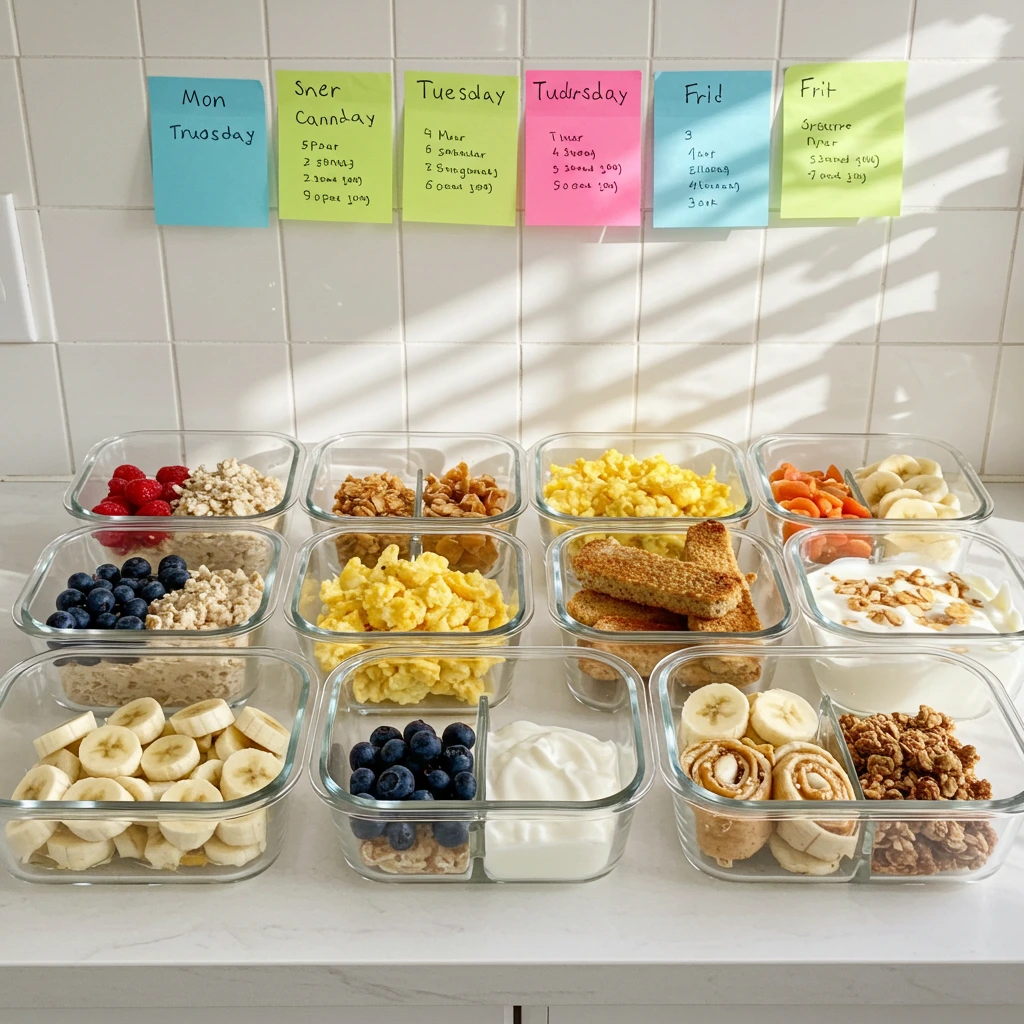 toddler breakfast meal prep on a budget