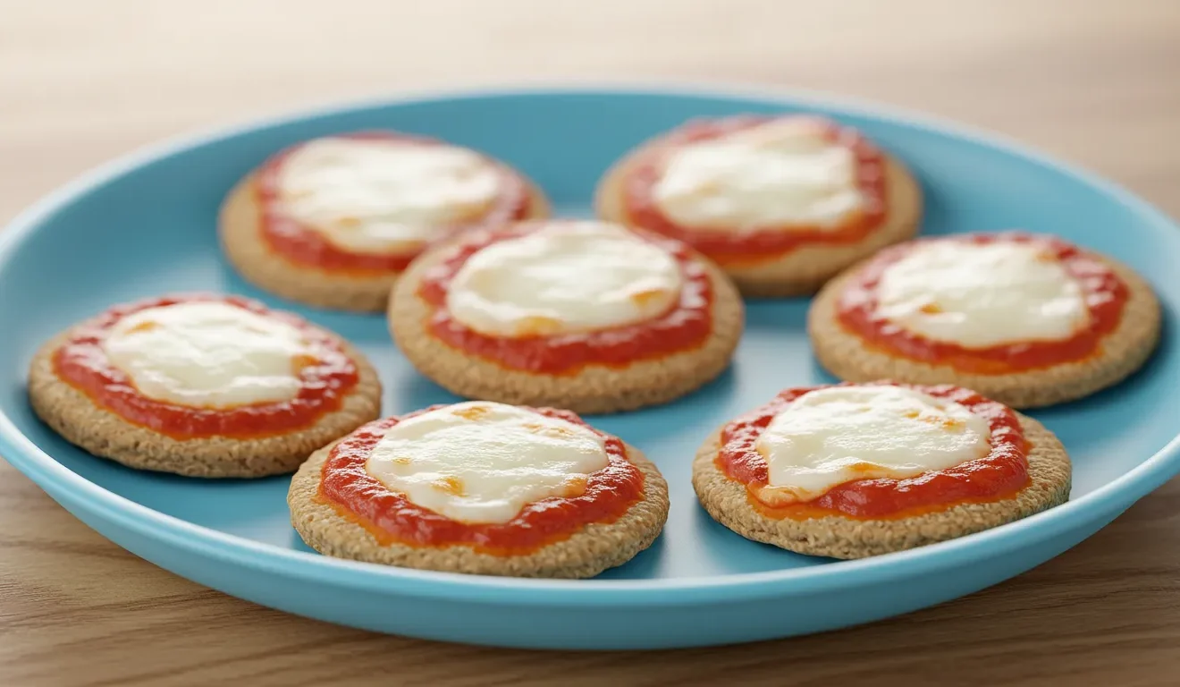 Creative toddler snacks with cheese shapes and crackers
