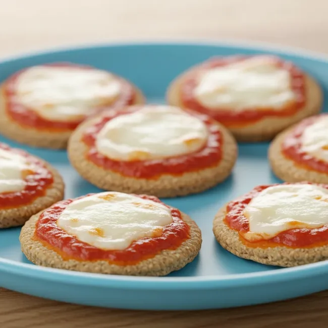 Creative toddler snacks with cheese shapes and crackers