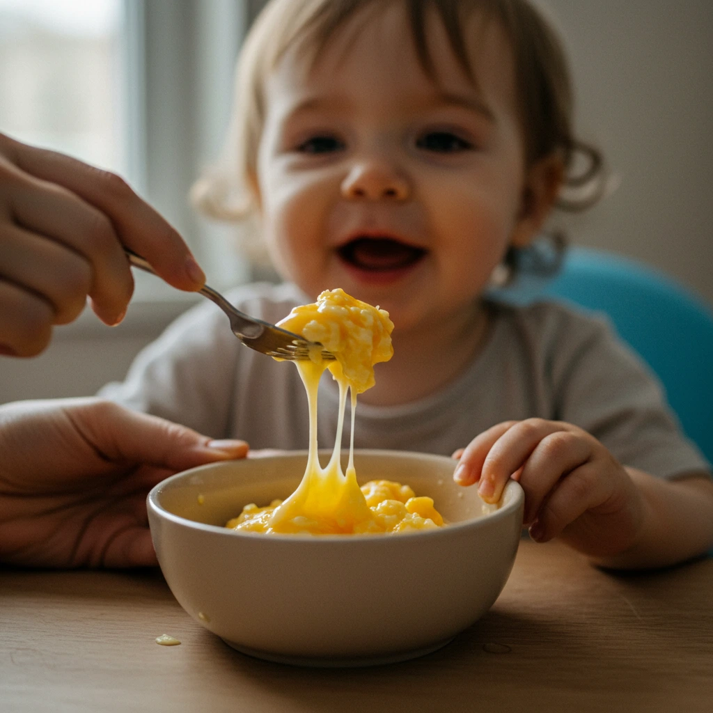 Quick 5-Minute Toddler Breakfasts for Busy Mornings 4 Toddler scrambled eggs with cheese recipe