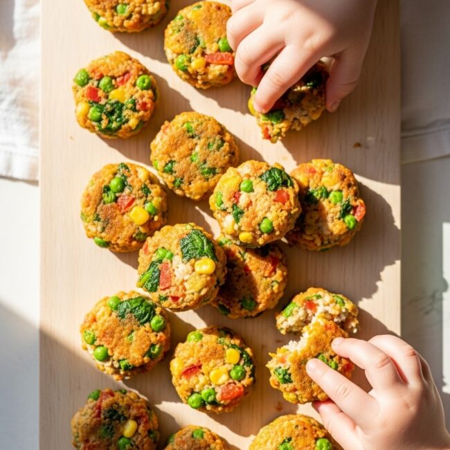 Rainbow Veggie & Chicken Nuggets