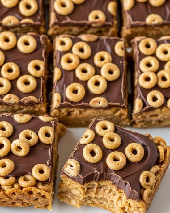 No-Bake Cheerio Peanut Butter Bars | Easy 5-Ingredient Snack