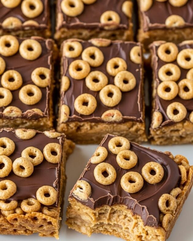 No-Bake Cheerio Peanut Butter Bars | Easy 5-Ingredient Snack