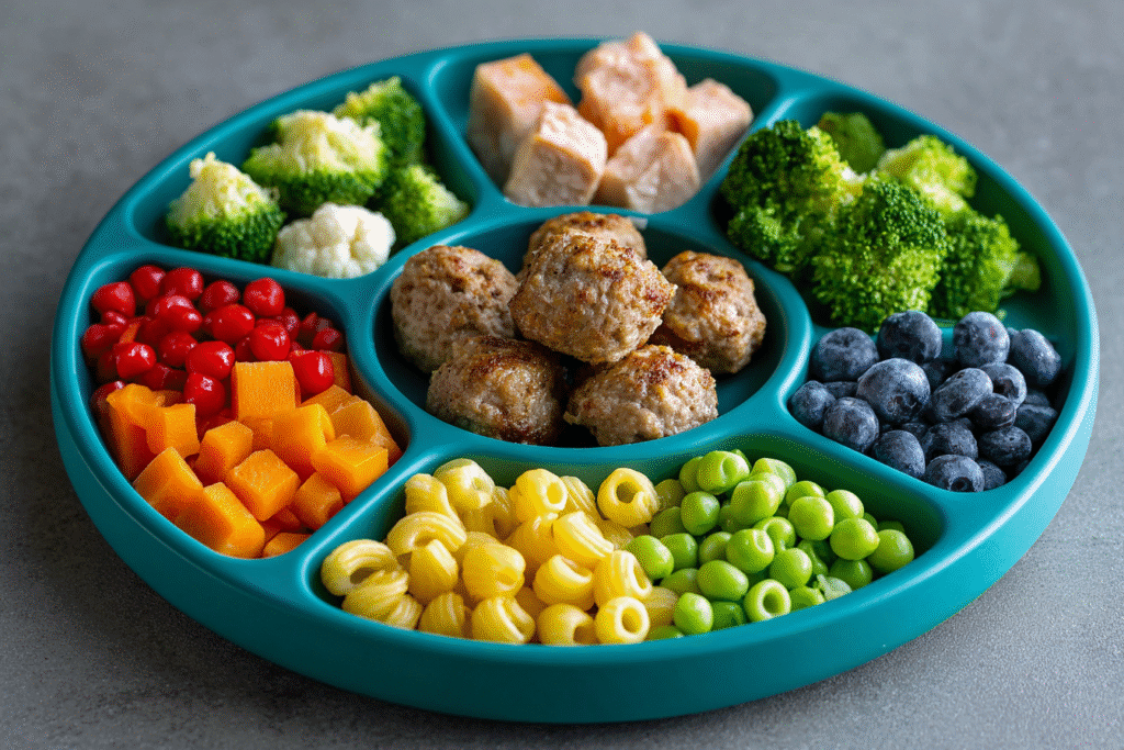 High-Protein Toddler Dinner Ideas for Growing Kids 3 u3475166376 A colorful toddler dinner plate filled with high 0c3002cc 306b 46e0 af5d fb293547323a 1