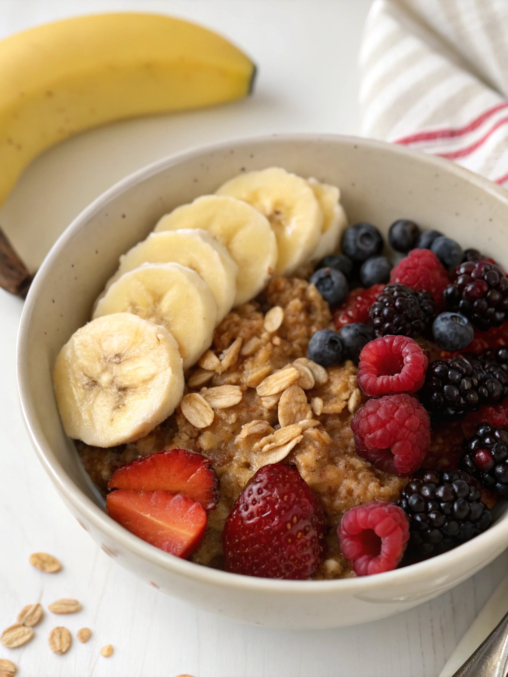 Baby Led Weaning Banana Berry Baked Oatmeal INGREDIENTS 2