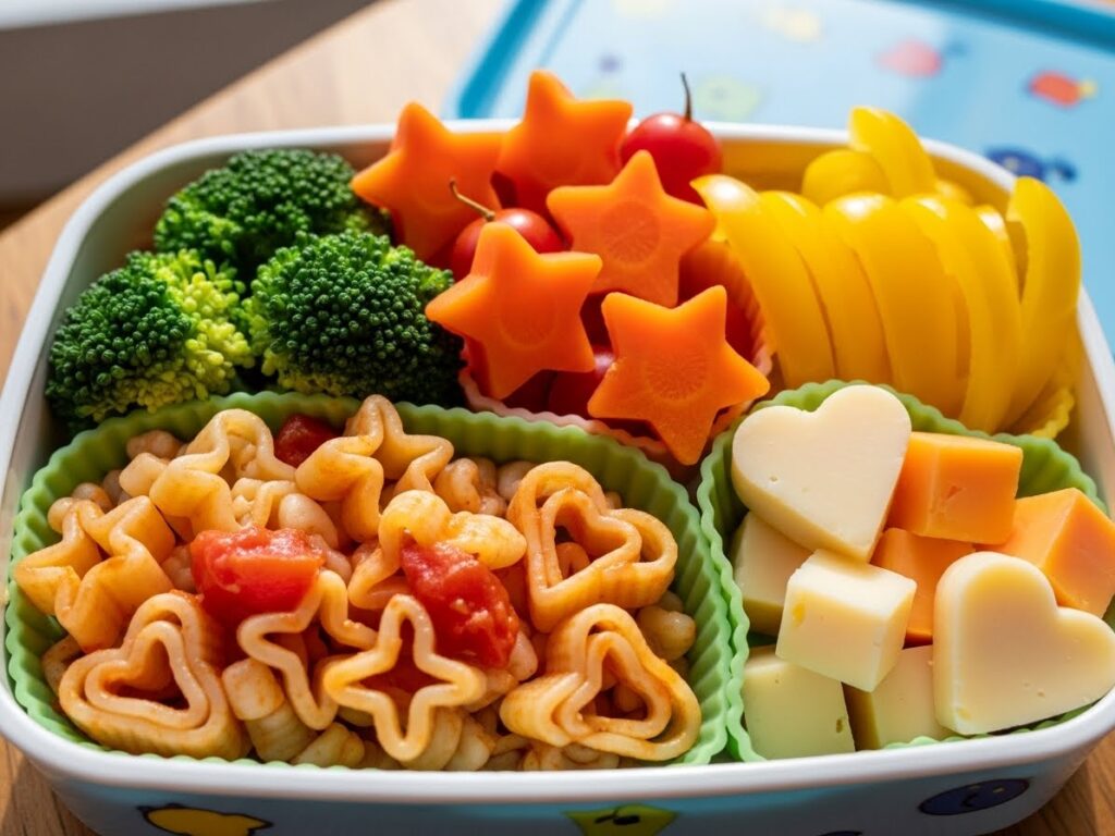 colorful one-pot toddler lunch recipes presentation