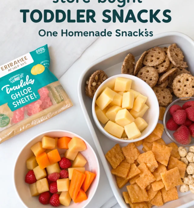 store bought vs homemade toddler snacks